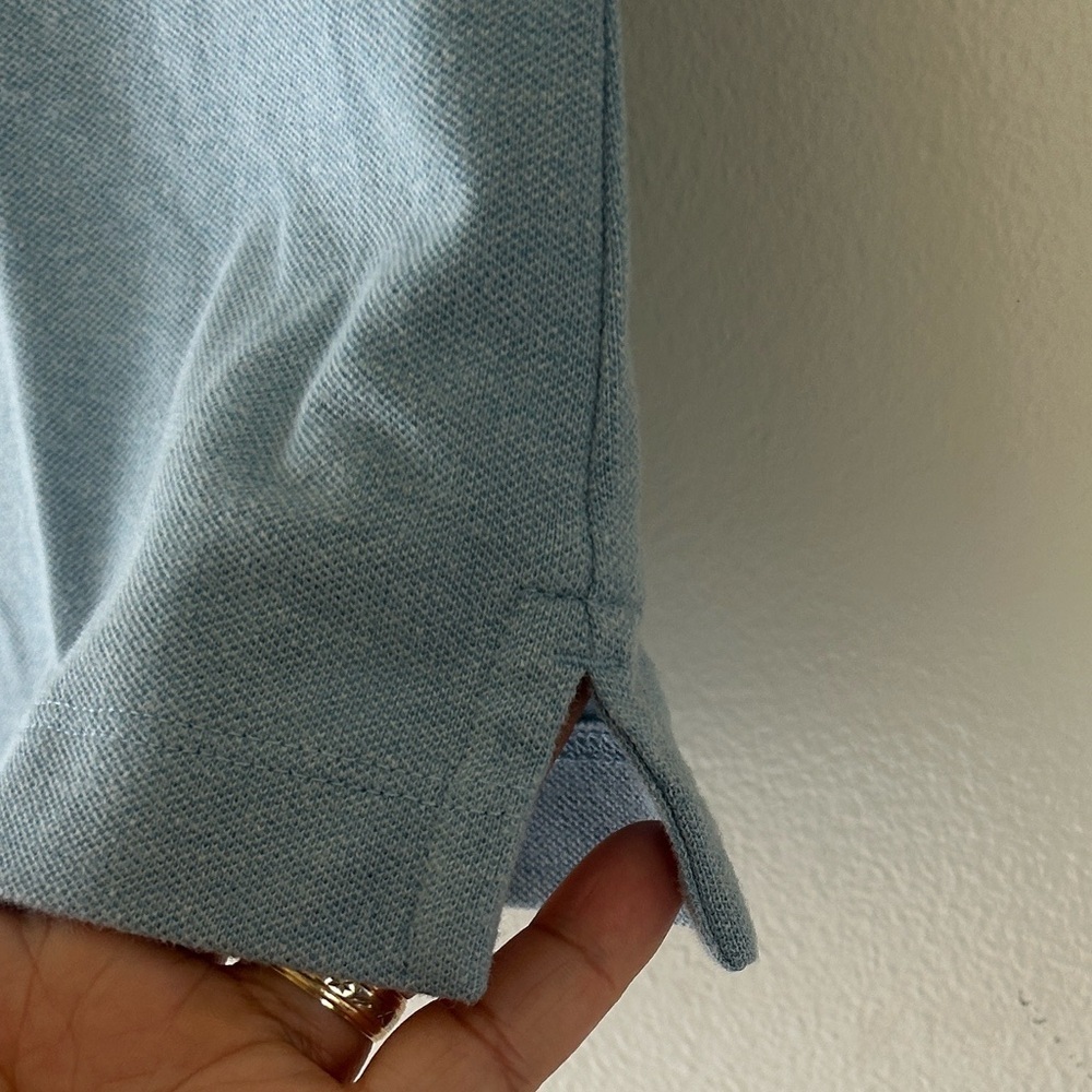 NWOT Classic Light Blue Polo Top with Subtle Embroidered Logo.. - Picture 7 of 11